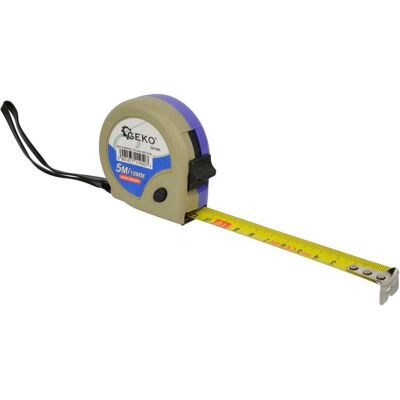GEKO, Längenmesswerkzeug, Massband 5 m, Bandbreite 16 mm (5 m) GEKO, Längenmesswerkzeug, Massband 5 m, Bandbreite 16 mm (5 m)
