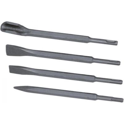 Dedra, Meissel, 4-teilige Mauermeisselbits für Hammerbohrer Dedra, Meissel, 4-teilige Mauermeisselbits für Hammerbohrer