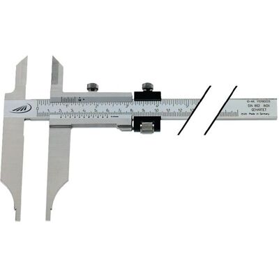 Helios Preisser Edelstahl Werkstattmessschieber - 300 mm, 90 mm Spitze, Hochpräzise Helios Preisser Edelstahl Werkstattmessschieber - 300 mm, 90 mm Spitze, Hochpräzise