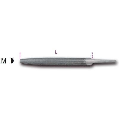 BETA, Raspel + Feile, 017180027 1718A6/M Halbrunde Basterdfeile 150 L mm BETA, Raspel + Feile, 017180027 1718A6/M Halbrunde Basterdfeile 150 L mm
