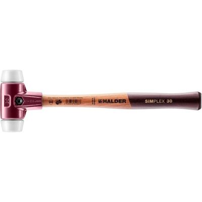 Halder, Hammer, Schonhammer SIMPLEX Länge 300 mm Kopf-Ø 30 mm mittelhart Holz Superplastik weiss (320 g) Halder, Hammer, Schonhammer SIMPLEX Länge 300 mm Kopf-Ø 30 mm mittelhart Holz Superplastik weiss (320 g)