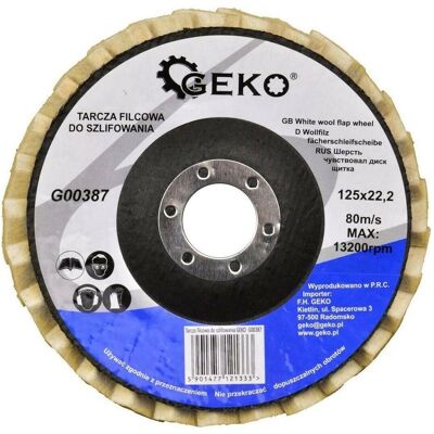 GEKO, Schleifmittel, Flügelschleifscheibe, 125 mm GEKO, Schleifmittel, Flügelschleifscheibe, 125 mm