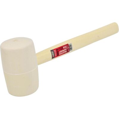 Awtools, Hammer, Gummihammer mit Holzgriff, weiss, 900 g (900 g) Awtools, Hammer, Gummihammer mit Holzgriff, weiss, 900 g (900 g)
