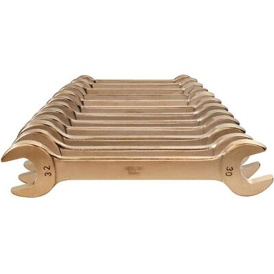 Endres Tools - Doppelmaulschlüsselsatz 12-tlg. SW6-32mm - Aluminium-Bronze Endres Tools - Doppelmaulschlüsselsatz 12-tlg. SW6-32mm - Aluminium-Bronze