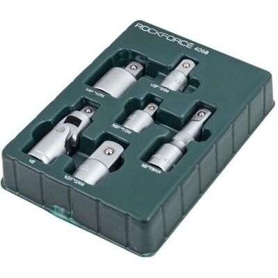 Hikoki, Steckschlüssel + Stecknuss, Adapterset 6-teilig. Hikoki, Steckschlüssel + Stecknuss, Adapterset 6-teilig.