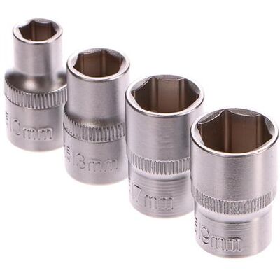 GEKO, Steckschlüssel + Stecknuss, Torx-Köpfe-Satz, 4-teilig, 1/2 (10-13-17-19mm) (10 mm, 13 mm, 17 mm, 19 mm) GEKO, Steckschlüssel + Stecknuss, Torx-Köpfe-Satz, 4-teilig, 1/2 (10-13-17-19mm) (10 mm, 13 mm, 17 mm, 19 mm)