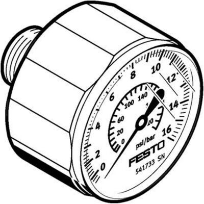 Festo, Detektor, MA-27-16-R1/8 541733 Manometer (Druckmessgerät) Festo, Detektor, MA-27-16-R1/8 541733 Manometer (Druckmessgerät)
