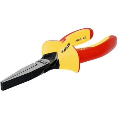 Bahco Zange, ERGO Flachzange mit Öffnungsfeder, Zwei-Komponenten-Griffen, langen Backen, verchromt (140 mm) Bahco Zange, ERGO Flachzange mit Öffnungsfeder, Zwei-Komponenten-Griffen, langen Backen, verchromt (140 mm)
