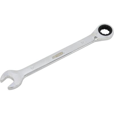 Awtools, Schraubenschlüssel, Kombinationsschlüssel mit Ratsche, 6er-Set (10 mm, 19 mm) Awtools, Schraubenschlüssel, Kombinationsschlüssel mit Ratsche, 6er-Set (10 mm, 19 mm)