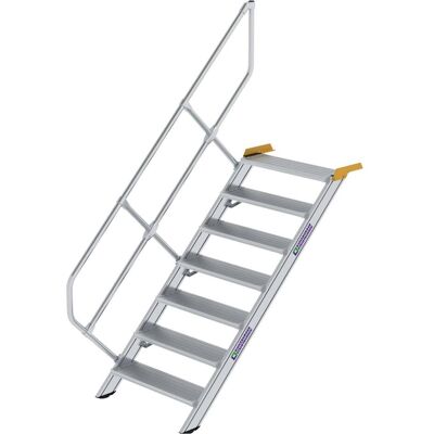 Munk, Leiter + Gerüst, Treppe 45° Stufenbreite 800 mm 7 Stufen Aluminium geriffelt (Gerüst, 146 cm) Munk, Leiter + Gerüst, Treppe 45° Stufenbreite 800 mm 7 Stufen Aluminium geriffelt (Gerüst, 146 cm)