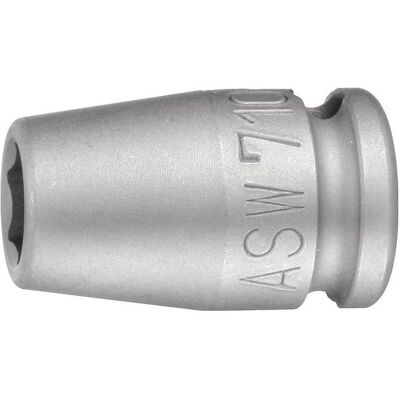 ASW, Steckschlüssel + Stecknuss, Kraftschraubersteckschlüsseleinsatz 710 3/8 ″ 6-Kant Schlüsselweite 18 mm Länge 30 mm (18 mm) ASW, Steckschlüssel + Stecknuss, Kraftschraubersteckschlüsseleinsatz 710 3/8 ″ 6-Kant Schlüsselweite 18 mm Länge 30 mm (18 mm)