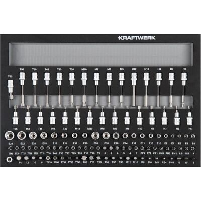 Kraftwerk, Zubehör Werkzeugaufbewahrung, Steckschlüssel-Einlage Kraftwerk, Zubehör Werkzeugaufbewahrung, Steckschlüssel-Einlage