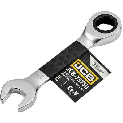 JCB, Schraubenschlüssel, Kurzer Ratschen-Ringschlüssel 11 mm (11 mm) JCB, Schraubenschlüssel, Kurzer Ratschen-Ringschlüssel 11 mm (11 mm)