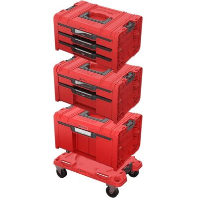 Qbrick, Werkzeugkoffer, System PRO Drawer Workshop Set 6 2.0 RED ULTRA HD Werkzeugkasten Set 4 tlg. 525 x 345 x 885 (4 Teile) Qbrick, Werkzeugkoffer, System PRO Drawer Workshop Set 6 2.0 RED ULTRA HD Werkzeugkasten Set 4 tlg. 525 x 345 x 885 (4 Teile)
