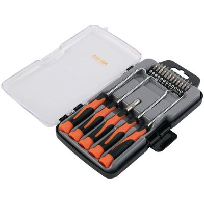 Kendo, Schraubenzieher, Schraubenzieher-Bit- und Haken-Set (Innensechskant, Schlitz) Kendo, Schraubenzieher, Schraubenzieher-Bit- und Haken-Set (Innensechskant, Schlitz)
