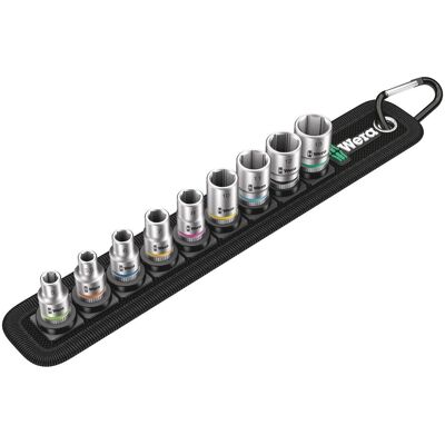 Wera, Steckschlüssel + Stecknuss, Belt A 4 Zyklop Steckschlüsseleinsatz-Satz (10 mm, 11 mm, 12 mm, 13 mm, 5 mm, 6 mm, 7 mm, 8 mm, 9 mm) Wera, Steckschlüssel + Stecknuss, Belt A 4 Zyklop Steckschlüsseleinsatz-Satz (10 mm, 11 mm, 12 mm, 13 mm, 5 mm, 6 mm, 7 mm, 8 mm, 9 mm)