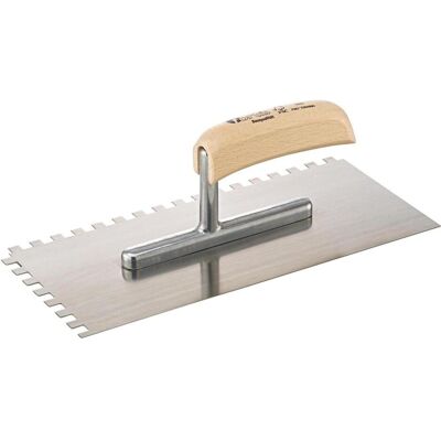 Magni, Kelle + Spachtel, Glättekelle 280x130mm gezahnt 8x8mm FORTIS Bau (28 cm) Magni, Kelle + Spachtel, Glättekelle 280x130mm gezahnt 8x8mm FORTIS Bau (28 cm)
