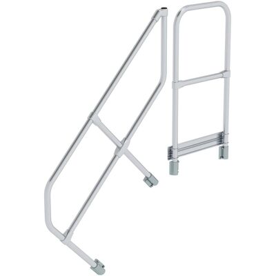 Munk, Leiter + Gerüst, Zweiter Handlauf für Treppe mit Plattform 45° 4 Stufen (46 cm) Munk, Leiter + Gerüst, Zweiter Handlauf für Treppe mit Plattform 45° 4 Stufen (46 cm)