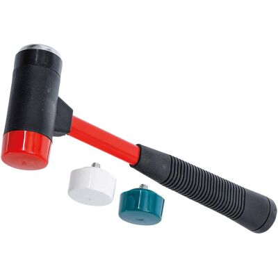 BGS, Hammer, Wechselkopf-Hammer-Satz Fiberglasstiel Ø 38 mm (524 g) BGS, Hammer, Wechselkopf-Hammer-Satz Fiberglasstiel Ø 38 mm (524 g)