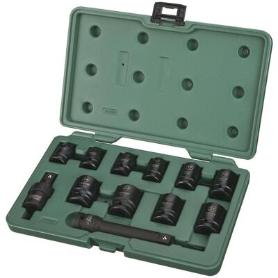 SATA, Steckschlüssel + Stecknuss, Kraftschrauber Steckschlüssel Satz 1/2" 12-tlg. (1/2") SATA, Steckschlüssel + Stecknuss, Kraftschrauber Steckschlüssel Satz 1/2" 12-tlg. (1/2")