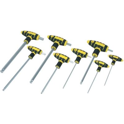Mannesmann, Sechskantschlüssel, 8-tlg. Sechskantschlüsselsatz, T-Griffe Mannesmann, Sechskantschlüssel, 8-tlg. Sechskantschlüsselsatz, T-Griffe