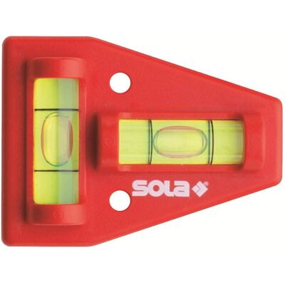 Sola, Wasserwaage, Poziomica krzyżowa plastikowa K 5 (SO01430901) (6 cm) Sola, Wasserwaage, Poziomica krzyżowa plastikowa K 5 (SO01430901) (6 cm)