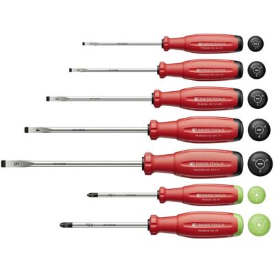 Packard Bell Swiss Tools, Schraubenzieher, Schraubenzieherset PB 38253 SwissGrip Evo H (Schlitz) Packard Bell Swiss Tools, Schraubenzieher, Schraubenzieherset PB 38253 SwissGrip Evo H (Schlitz)