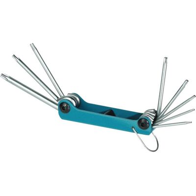 Mannesmann, Sechskantschlüssel, TX-Schlüsselsatz, 8-tlg., T9-T40, im Clip Mannesmann, Sechskantschlüssel, TX-Schlüsselsatz, 8-tlg., T9-T40, im Clip