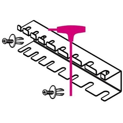 BETA, Sechskantschlüssel, 088880431 S96T/8 Wandhalter T Sechskantschlüssel BETA, Sechskantschlüssel, 088880431 S96T/8 Wandhalter T Sechskantschlüssel