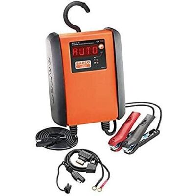 Bahco Autobatterie Ladegerät, Vollautomatisches Mikroprozessor Batterielade- undBatterieerhaltungsgerät 10 Ampere, 8-stufig für 1 (10 A, 12V) Bahco Autobatterie Ladegerät, Vollautomatisches Mikroprozessor Batterielade- undBatterieerhaltungsgerät 10 Ampere, 8-stufig für 1 (10 A, 12V)