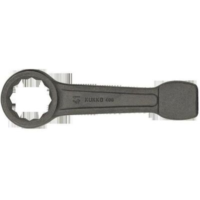 Kukko, Schraubenschlüssel, Schlagringschlüssel Baureihe 406 DIN7444 SW50mm L.240mm Gewicht1,2143kg Länge 250 (mm) / 9 7/8 ″... (50 mm) Kukko, Schraubenschlüssel, Schlagringschlüssel Baureihe 406 DIN7444 SW50mm L.240mm Gewicht1,2143kg Länge 250 (mm) / 9 7/8 ″... (50 mm)