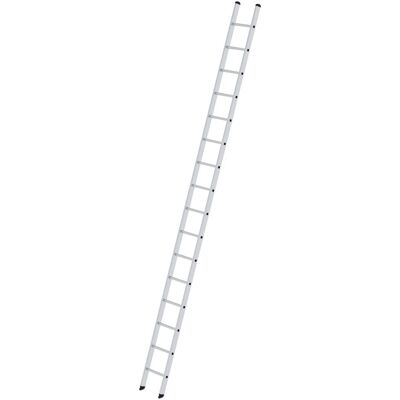 Munk Günzburger Steigtechnik - Anlegeleiter 16 Sprossen - Aluminium - 4700mm - 5800mm Munk Günzburger Steigtechnik - Anlegeleiter 16 Sprossen - Aluminium - 4700mm - 5800mm