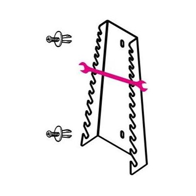 Beta Utensili Unterstützung für 12 feste Schlüssel - Wand-/Arbeitsbankmontage - Halter Beta Utensili Unterstützung für 12 feste Schlüssel - Wand-/Arbeitsbankmontage - Halter