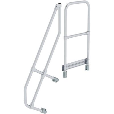Munk, Leiter + Gerüst, Zweiter Handlauf für Treppe mit Plattform 60° 4 Stufen (80 cm) Munk, Leiter + Gerüst, Zweiter Handlauf für Treppe mit Plattform 60° 4 Stufen (80 cm)