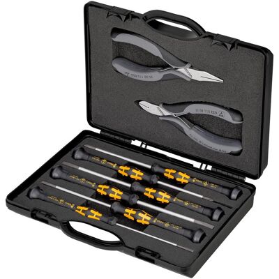 Knipex, Zange, Elektronikzangen-Set (200 mm) Knipex, Zange, Elektronikzangen-Set (200 mm)