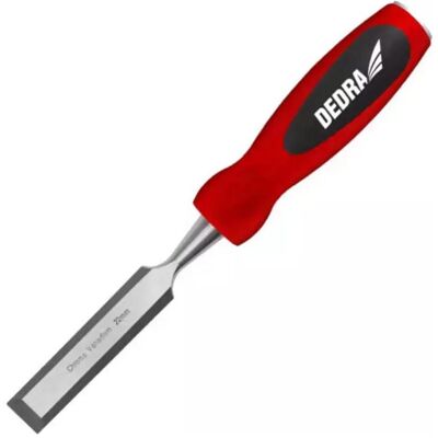 Dedra, Meissel, Holzmeissel 20 mm, CrV-Stahl, Bimaterial-Griff Dedra, Meissel, Holzmeissel 20 mm, CrV-Stahl, Bimaterial-Griff
