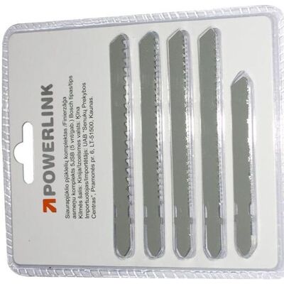 Powerlink, Handsäge, Jig Saw Blade Set 5pcs Powerlink, Handsäge, Jig Saw Blade Set 5pcs