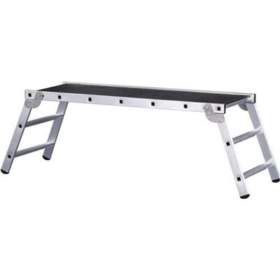 Zarges, Leiter + Gerüst, Arbeitsplattform Workmaster Plus P Aluminium 3 Stufen klappbar Plattform Holzbelag B1700xT600mm (Plattformleiter, 177 cm) Zarges, Leiter + Gerüst, Arbeitsplattform Workmaster Plus P Aluminium 3 Stufen klappbar Plattform Holzbelag B1700xT600mm (Plattformleiter, 177 cm)