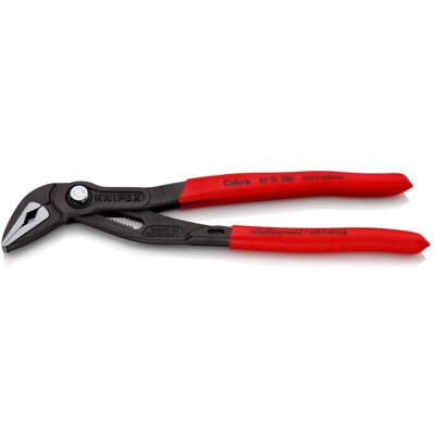 Knipex, Zange, Wasserpumpenzange Cobra L.250mm Spann-W.42mm extra-schlank grau atram. Kopf pol. Griffe Ku.überz... (250 mm) Knipex, Zange, Wasserpumpenzange Cobra L.250mm Spann-W.42mm extra-schlank grau atram. Kopf pol. Griffe Ku.überz... (250 mm)