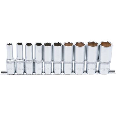 BGS, Steckschlüssel + Stecknuss, Steckschlüssel-Einsatz-Satz Sechskant, tief 12,5 mm (1/2") Zollgrössen 10-tlg. (1/2", 11/16", 13/16", 15/16", 3/4", 3/8", 5/8", 7/16", 7/8", 9/16") BGS, Steckschlüssel + Stecknuss, Steckschlüssel-Einsatz-Satz Sechskant, tief 12,5 mm (1/2") Zollgrössen 10-tlg. (1/2", 11/16", 13/16", 15/16", 3/4", 3/8", 5/8", 7/16", 7/8", 9/16")