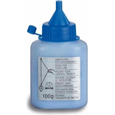 Cimco, Anreisswerkzeug, Farbpulver blau für Schlagschnurroller, fett- und ölfrei, in Kunststoffflasche Cimco, Anreisswerkzeug, Farbpulver blau für Schlagschnurroller, fett- und ölfrei, in Kunststoffflasche