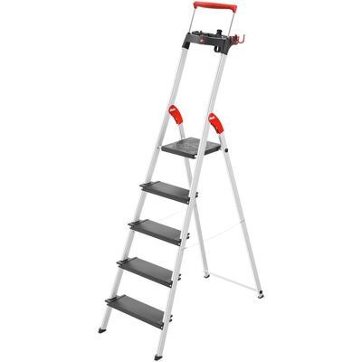 Hailo, Leiter + Gerüst, L100 TopLine, Alu-Sicherheits-Stehleiter, 5 Stufen (Stehleiter, 101 cm) Hailo, Leiter + Gerüst, L100 TopLine, Alu-Sicherheits-Stehleiter, 5 Stufen (Stehleiter, 101 cm)