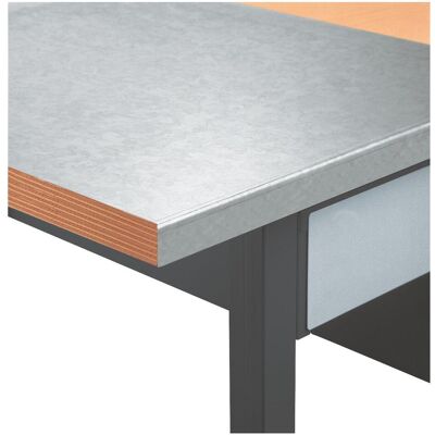 Kraftwerk, Werkbank Zubehör, Stahlblechabdeckung 1500 mm für Werkbankplatte 40 mm, 13 KG (Metall) Kraftwerk, Werkbank Zubehör, Stahlblechabdeckung 1500 mm für Werkbankplatte 40 mm, 13 KG (Metall)