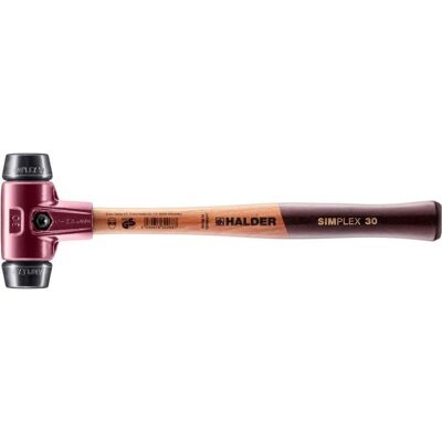 Halder, Hammer, Schonhammer SIMPLEX Länge 300 mm Kopf-Ø 30 mm mittelhart Holz Gummi schwarz (345 g) Halder, Hammer, Schonhammer SIMPLEX Länge 300 mm Kopf-Ø 30 mm mittelhart Holz Gummi schwarz (345 g)
