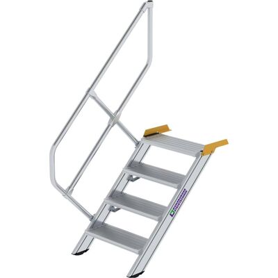 Munk, Leiter + Gerüst, Treppe 45° Stufenbreite 600 mm 4 Stufen Aluminium geriffelt (Gerüst, 105.80 cm) Munk, Leiter + Gerüst, Treppe 45° Stufenbreite 600 mm 4 Stufen Aluminium geriffelt (Gerüst, 105.80 cm)