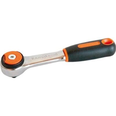 Bahco Ratsche, 1/4"-Umschaltknarre mit rundem Knarrenkopf, 72 Zähnen und 5°-Rückschwenkwinkel, 120 mm Bahco Ratsche, 1/4"-Umschaltknarre mit rundem Knarrenkopf, 72 Zähnen und 5°-Rückschwenkwinkel, 120 mm