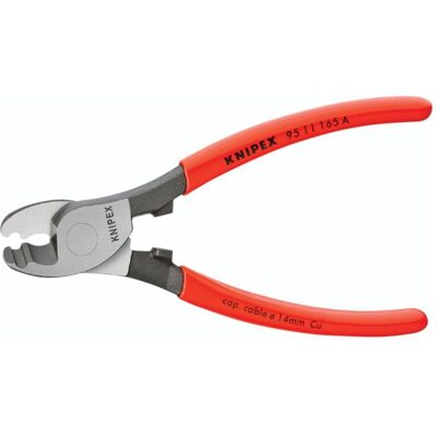 Knipex 165mm Kupfer & Aluminium Kabelschneider - Isolierte Griffe Knipex 165mm Kupfer & Aluminium Kabelschneider - Isolierte Griffe