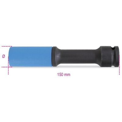 BETA, Steckschlüssel + Stecknuss, 007200739 1/2"" Schlagkappe für Radmuttern Lang 19 mm BETA, Steckschlüssel + Stecknuss, 007200739 1/2"" Schlagkappe für Radmuttern Lang 19 mm