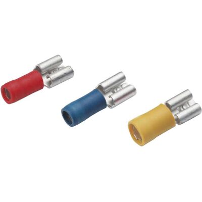 Cimco, Kabelverbindung, Isolierte Flachsteckhülse, DIN 46245, rot, 4,8 x 0,8 Cimco, Kabelverbindung, Isolierte Flachsteckhülse, DIN 46245, rot, 4,8 x 0,8