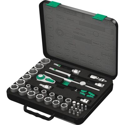Wera, Steckschlüssel + Stecknuss, 8100 SC 4 Zyklop Speed-Knarrensatz Wera, Steckschlüssel + Stecknuss, 8100 SC 4 Zyklop Speed-Knarrensatz